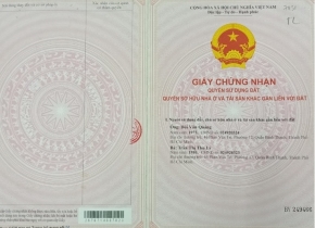 Sổ đỏ chính chủ bán gấp, nhà 1T, 1L, 1PK, 3PN, 2WC, DT 72m2. Giá chỉ 3.9 tỷ